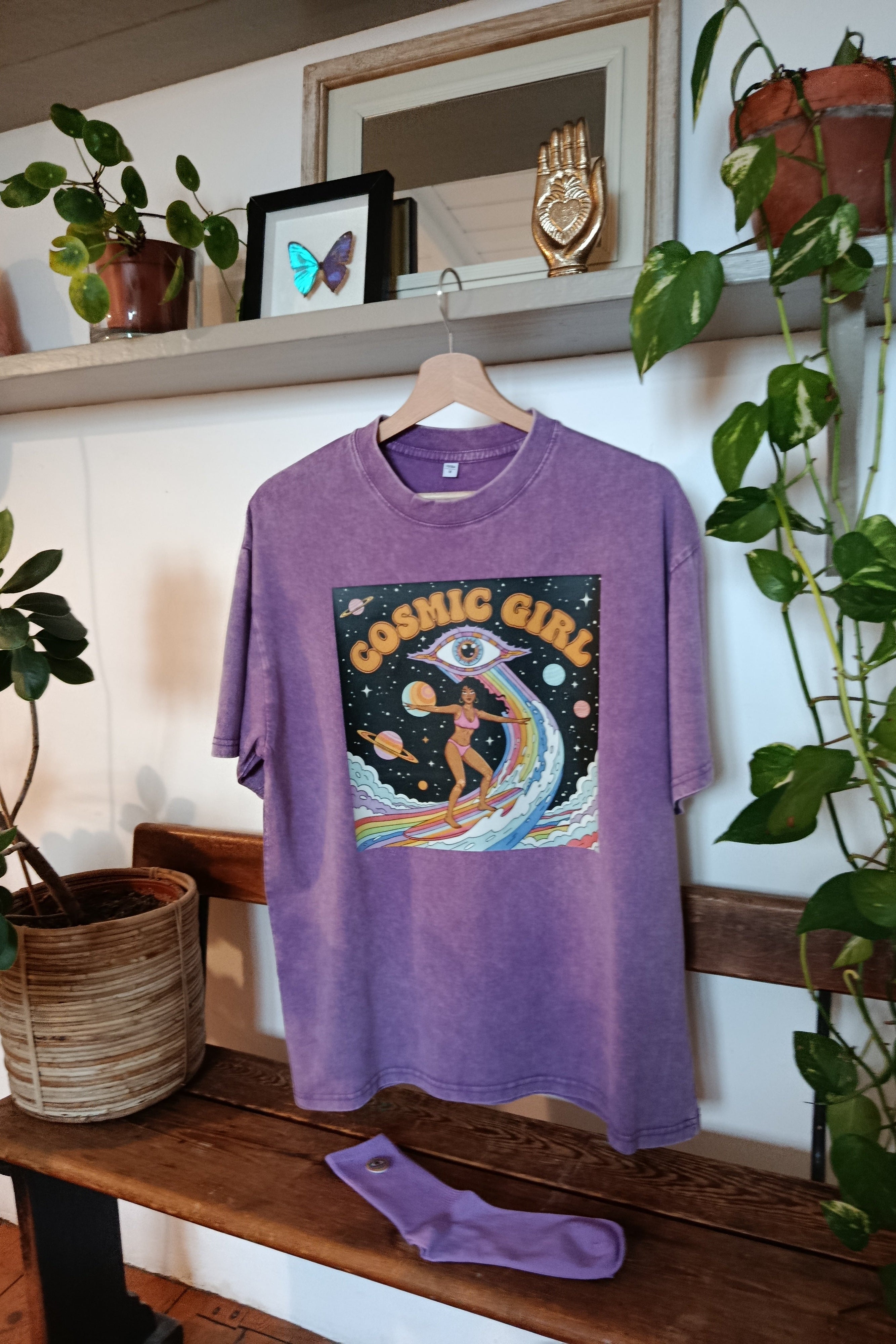 T-SHIRT COSMIC GIRL VIOLET
