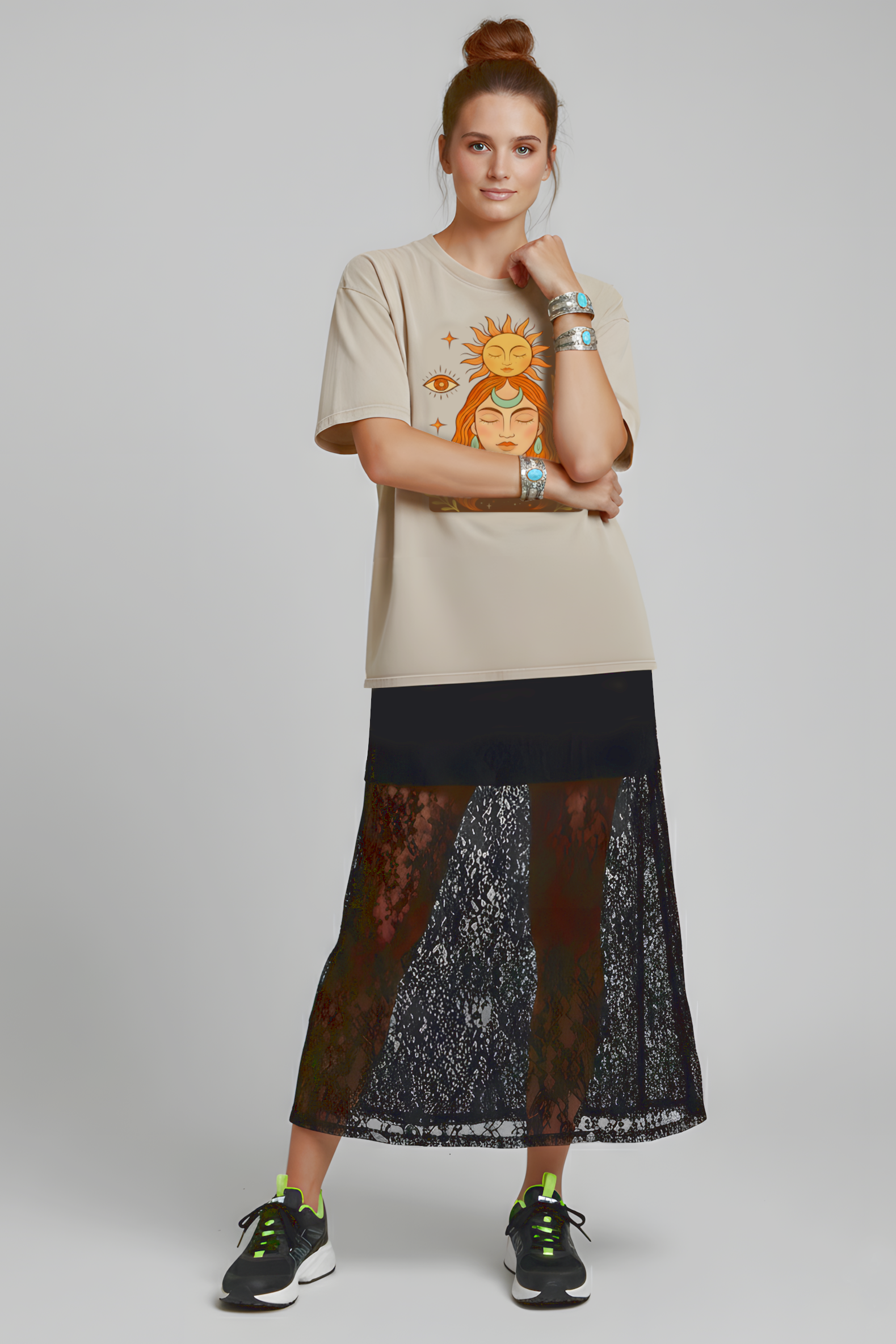 T-SHIRT CONNEXION BEIGE