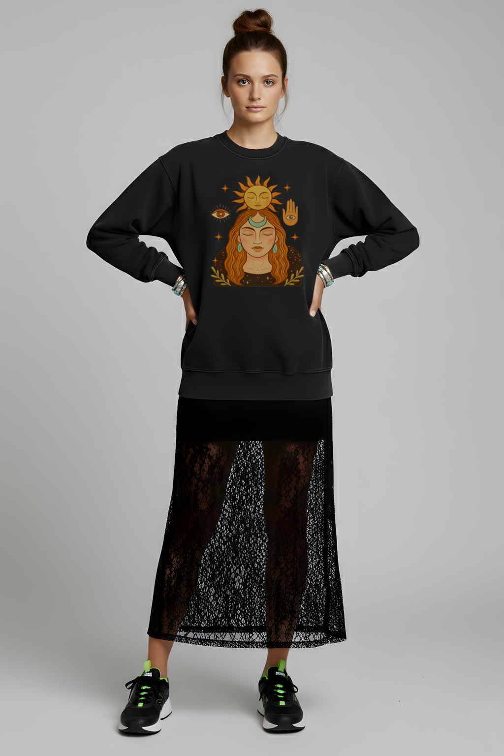 SWEATSHIRT CONNEXION NOIR