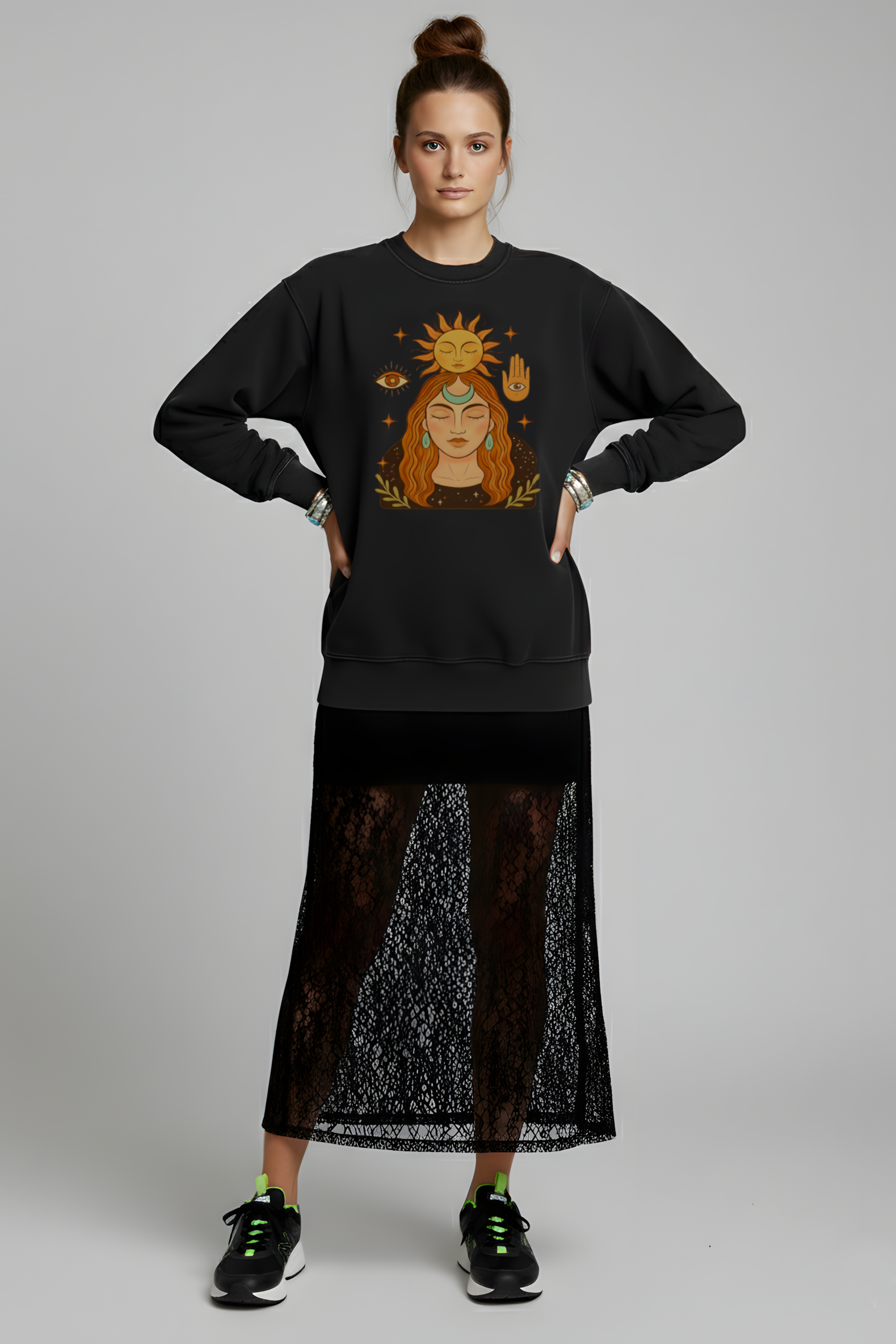 SWEATSHIRT CONNEXION NOIR