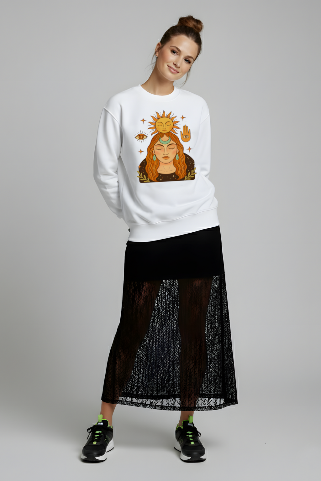 SWEATSHIRT CONNEXION BLANC