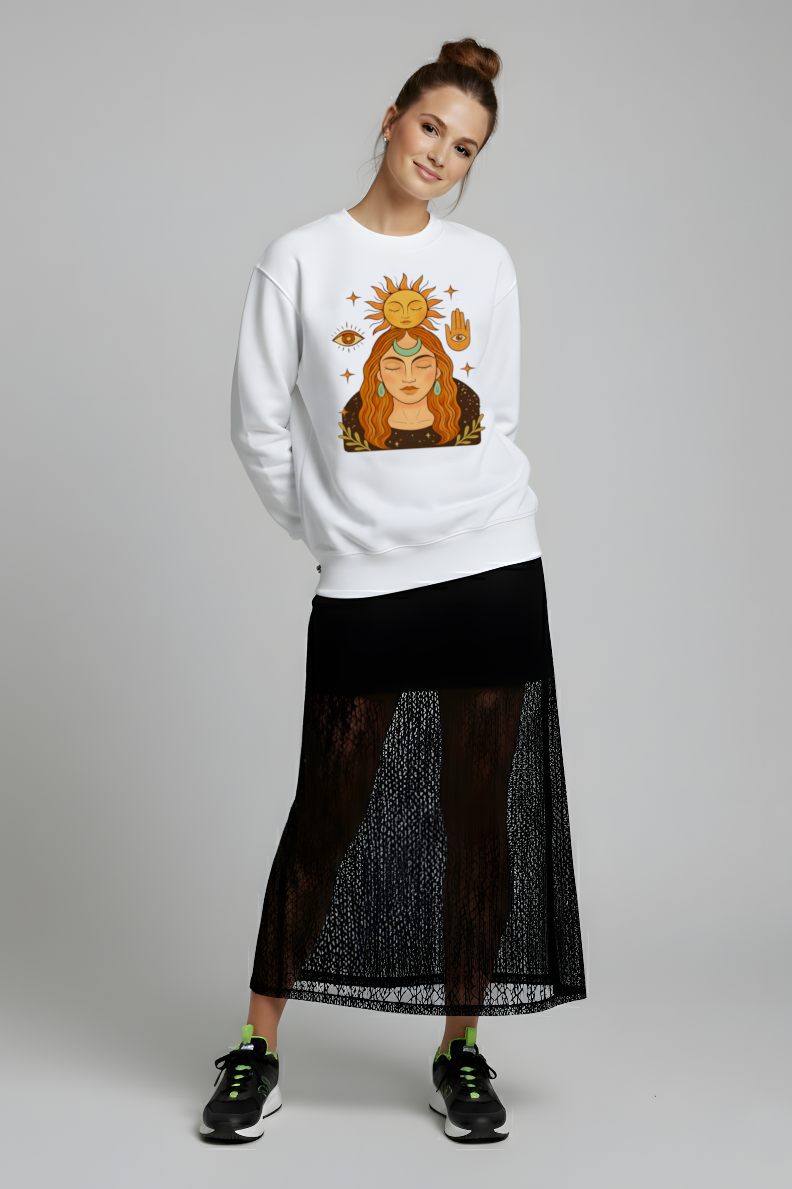 SWEATSHIRT CONNEXION BLANC