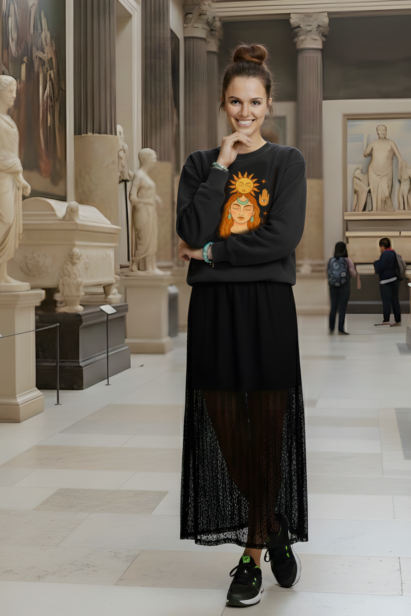 SWEATSHIRT CONNEXION NOIR