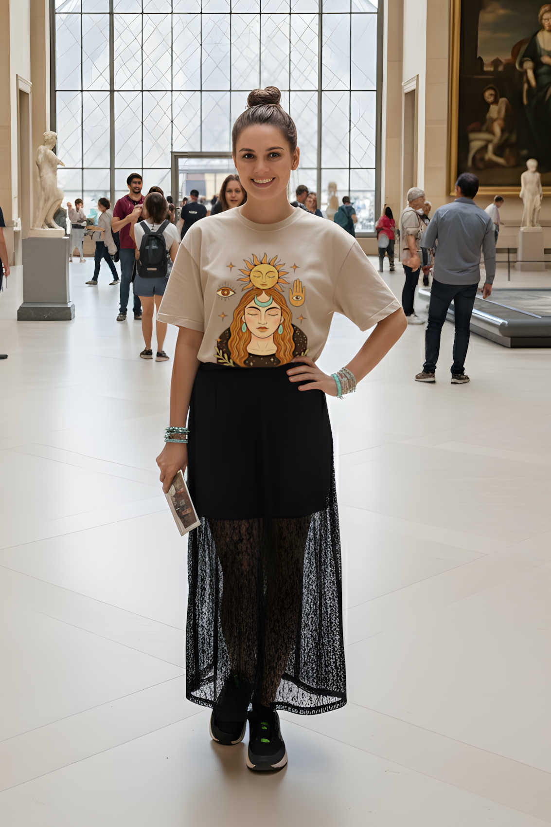 T-SHIRT CONNEXION BEIGE