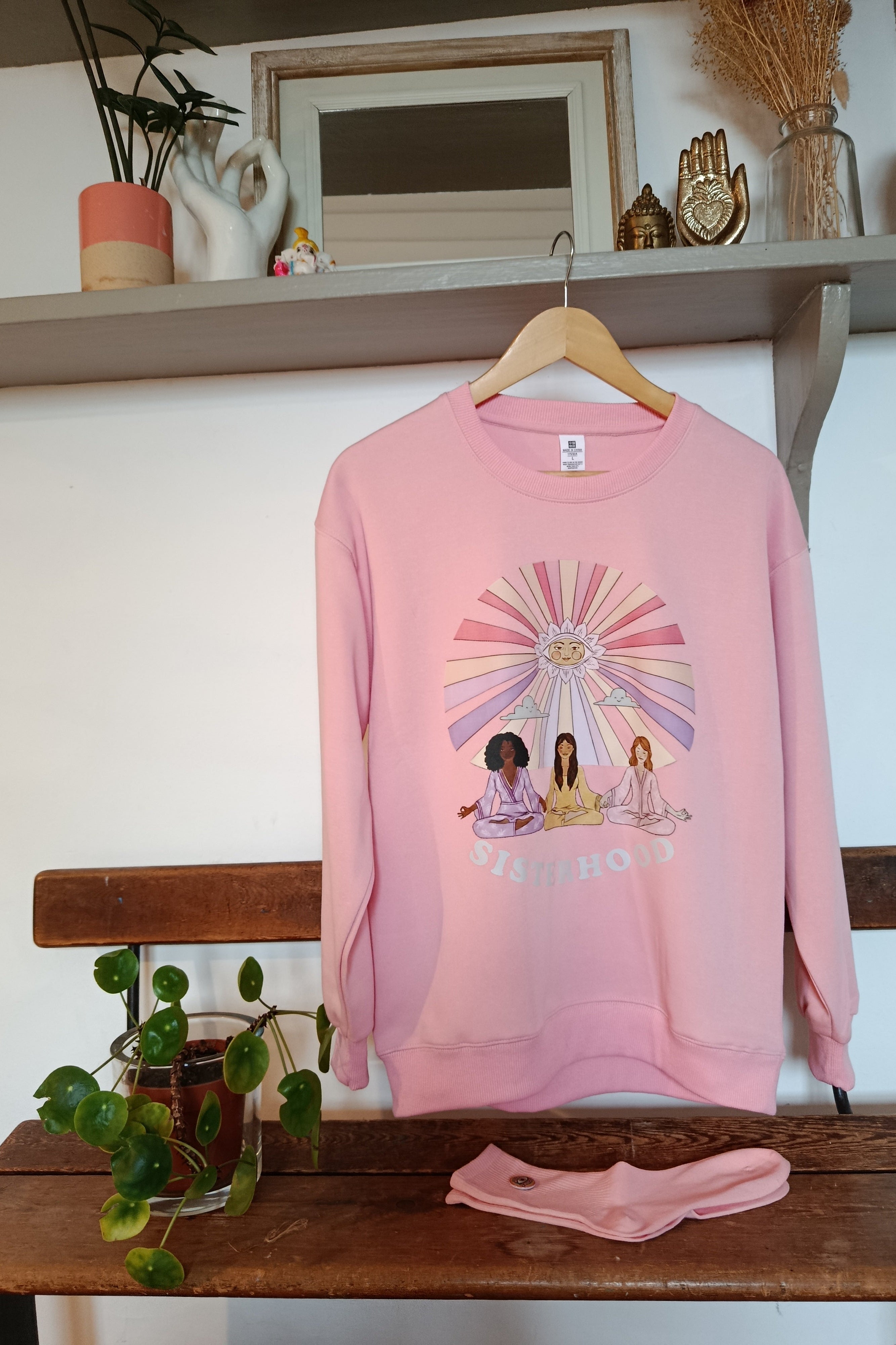 SWEATSHIRT SISTERHOOD ROSE