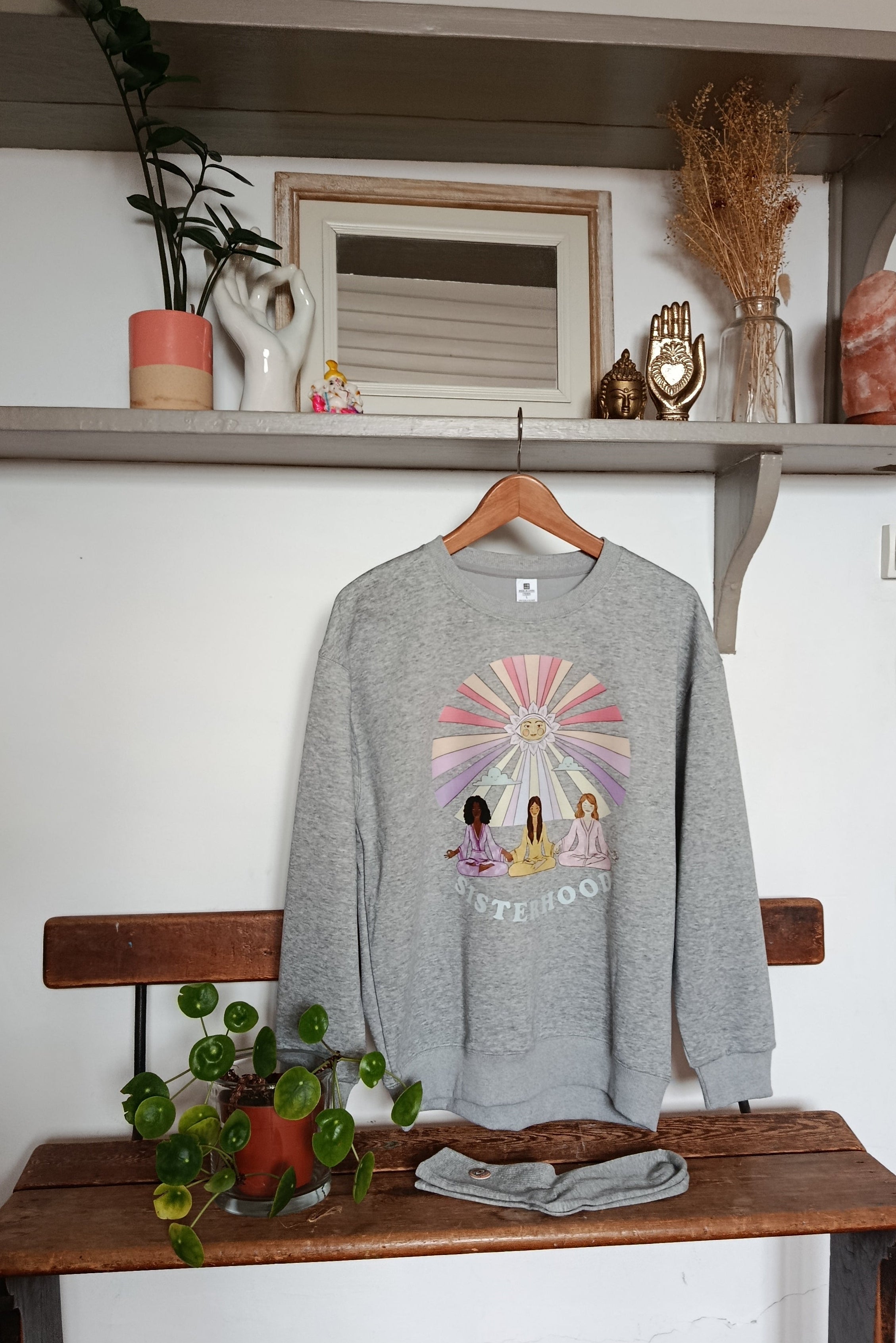 SWEATSHIRT SISTERHOOD GRIS