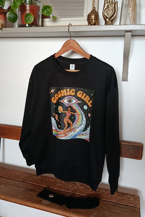 SWEATSHIRT COSMIC GIRL NOIR