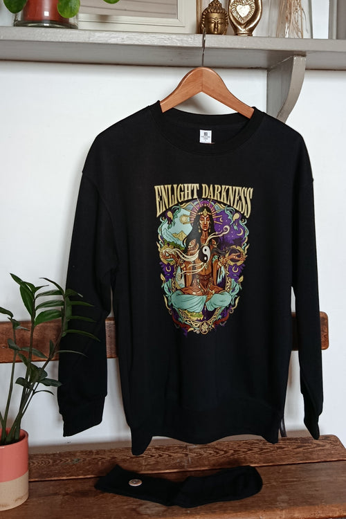 SWEATSHIRT ENLIGHT DARKNESS NOIR