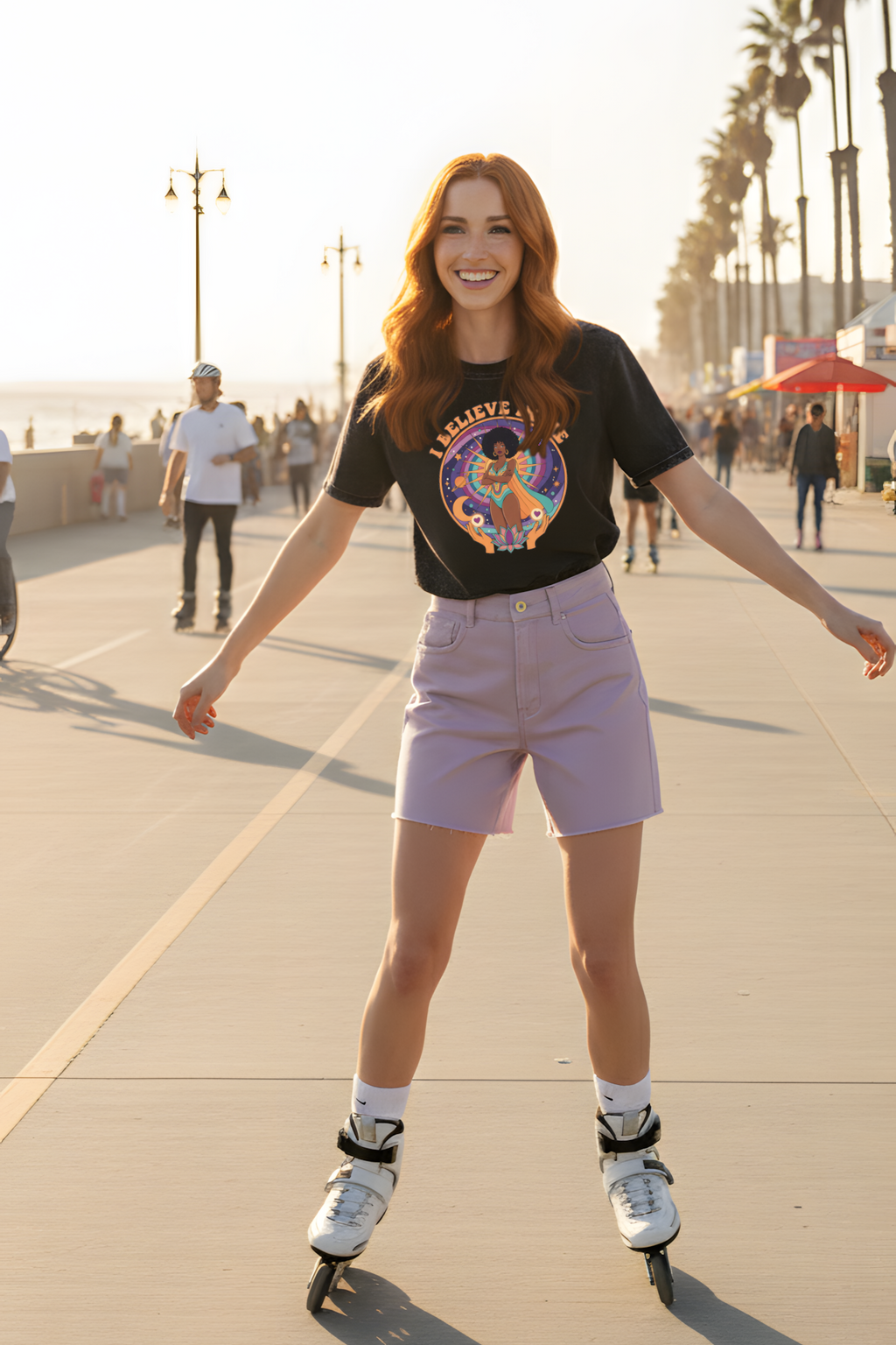 T-SHIRT I BELIEVE IN ME NOIR