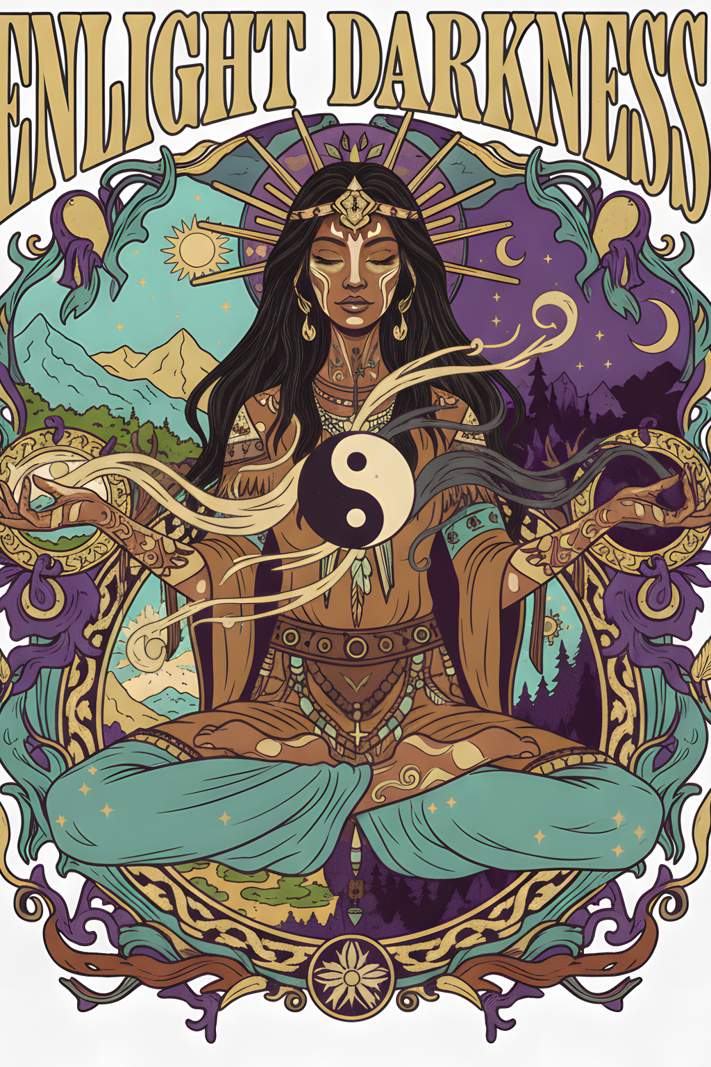 T-SHIRT ENLIGHT DARKNESS VIOLET