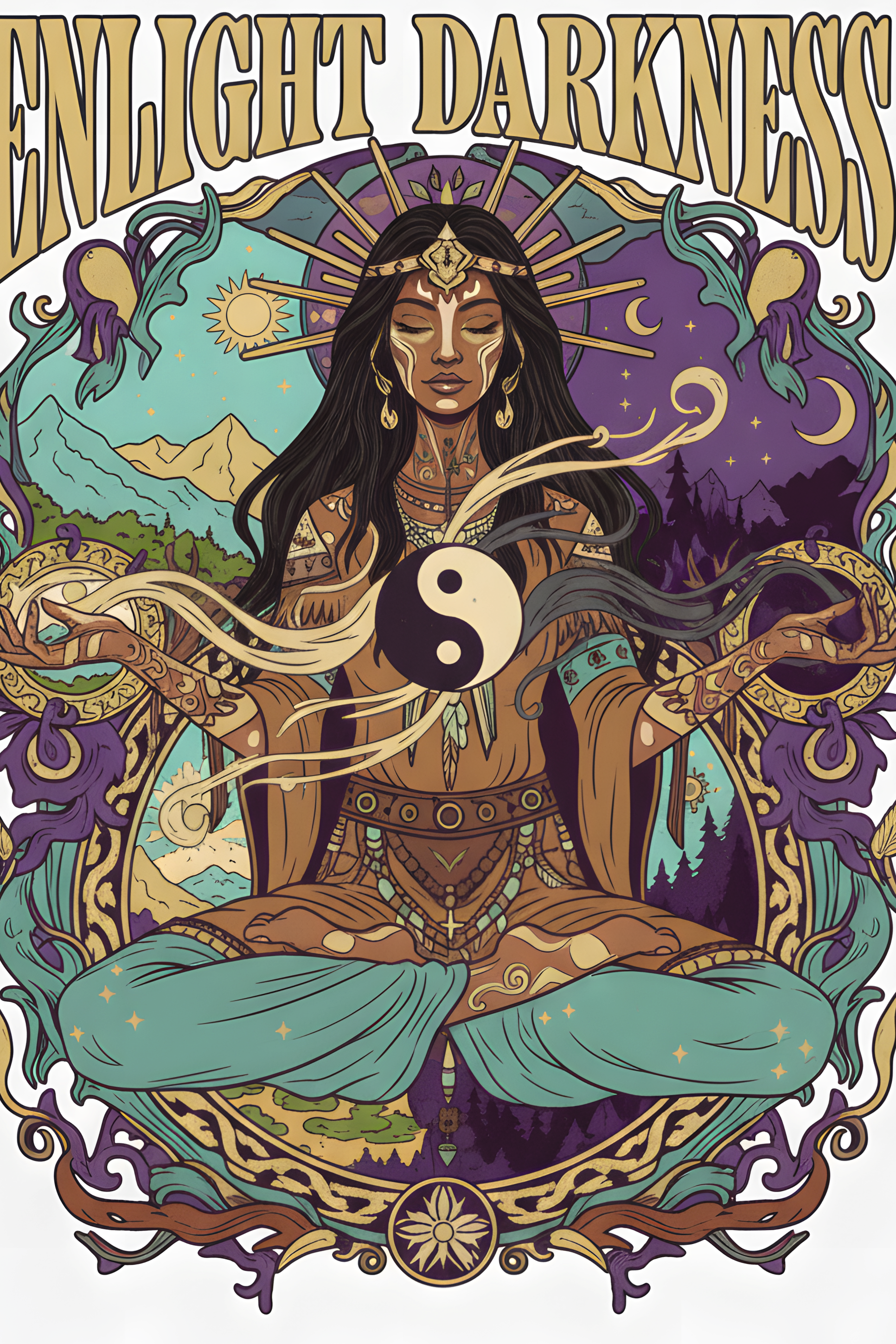 T-SHIRT ENLIGHT DARKNESS VIOLET