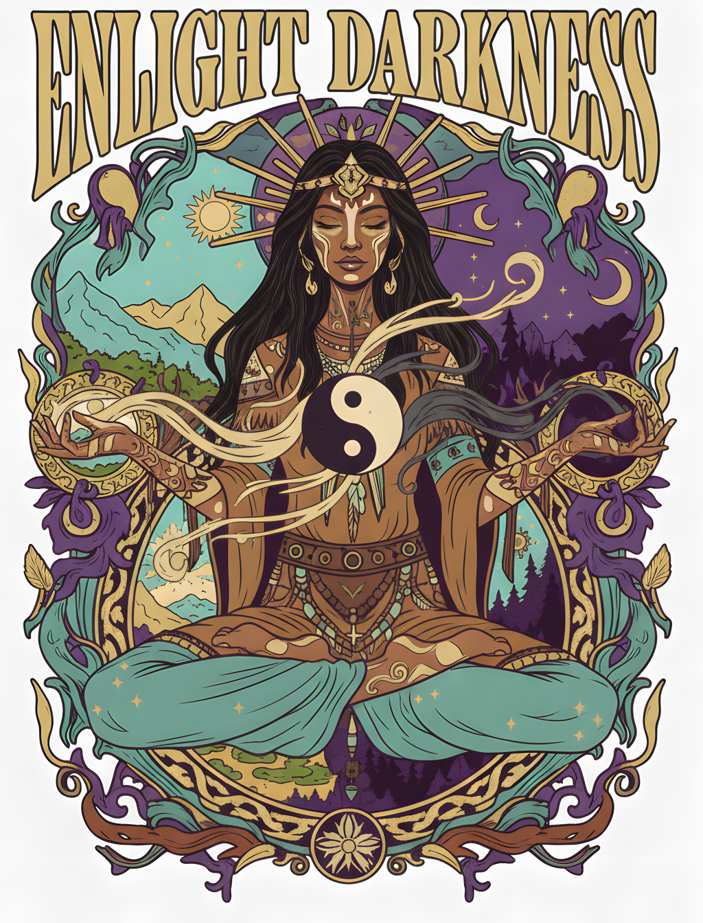 SWEATSHIRT ENLIGHT DARKNESS NOIR