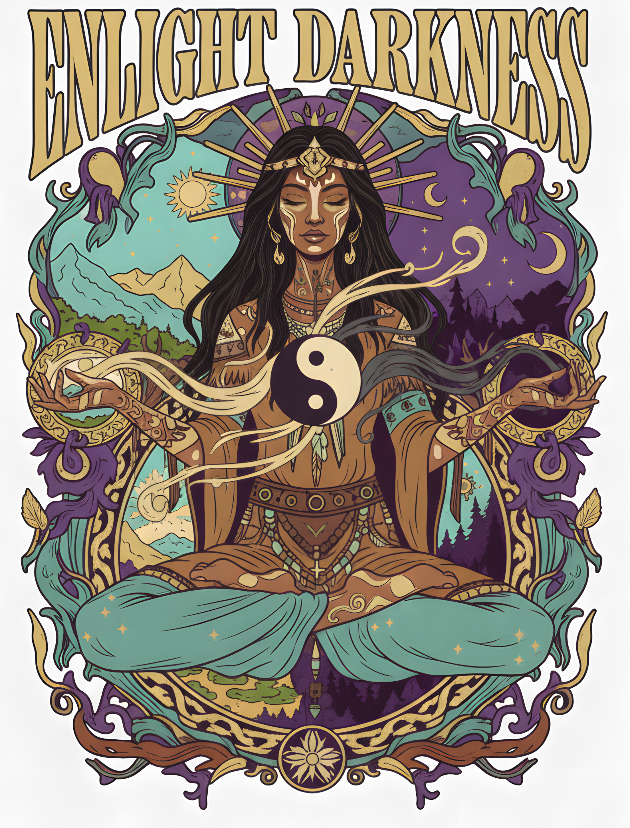 SWEATSHIRT ENLIGHT DARKNESS BLANC