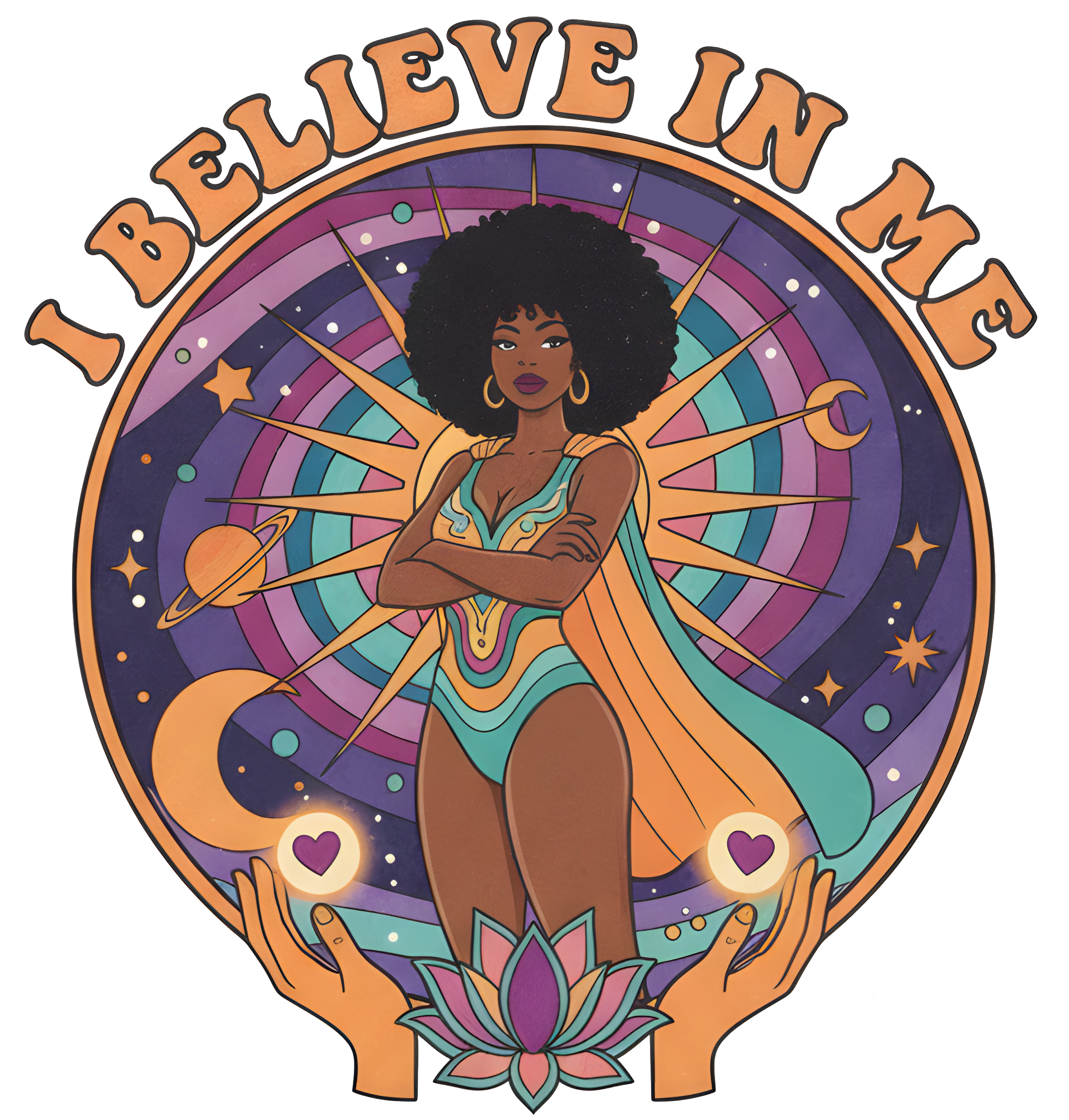 SWEATSHIRT I BELIEVE IN ME ROSE