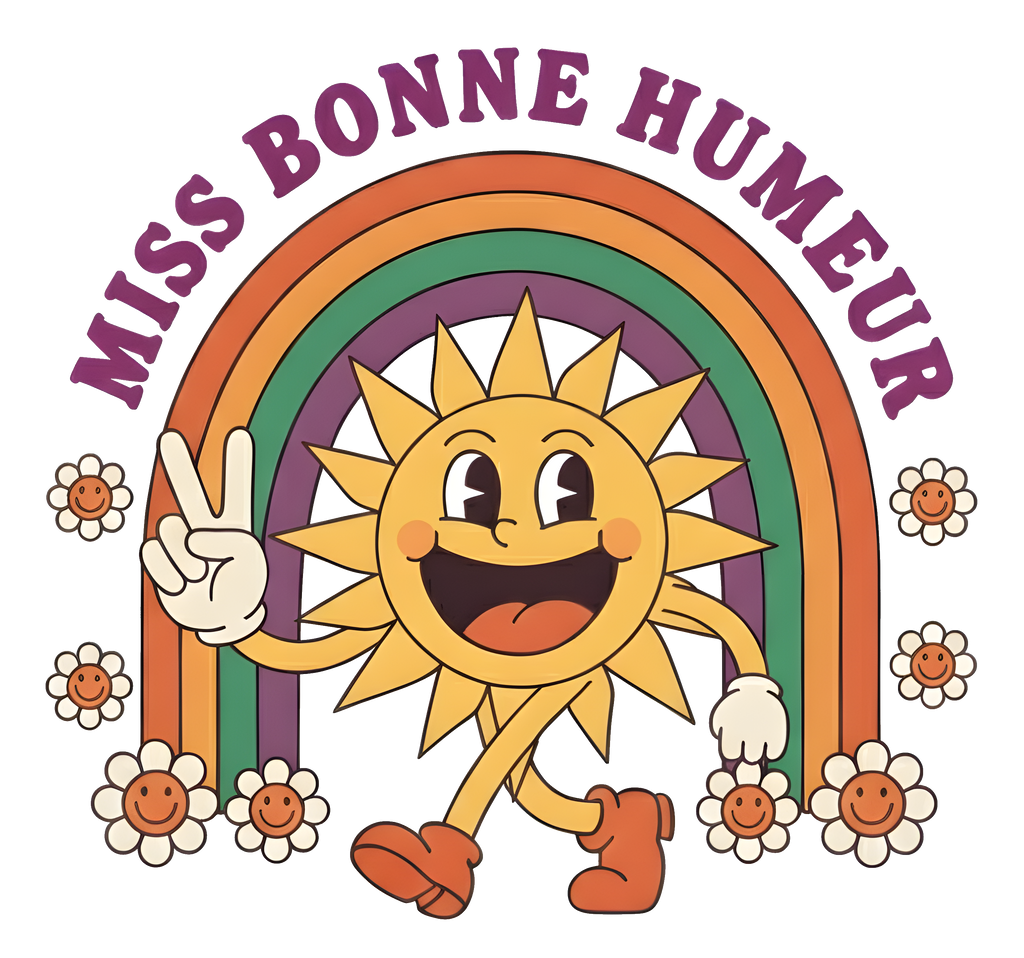 SWEATSHIRT MISS BONNE HUMEUR BLANC