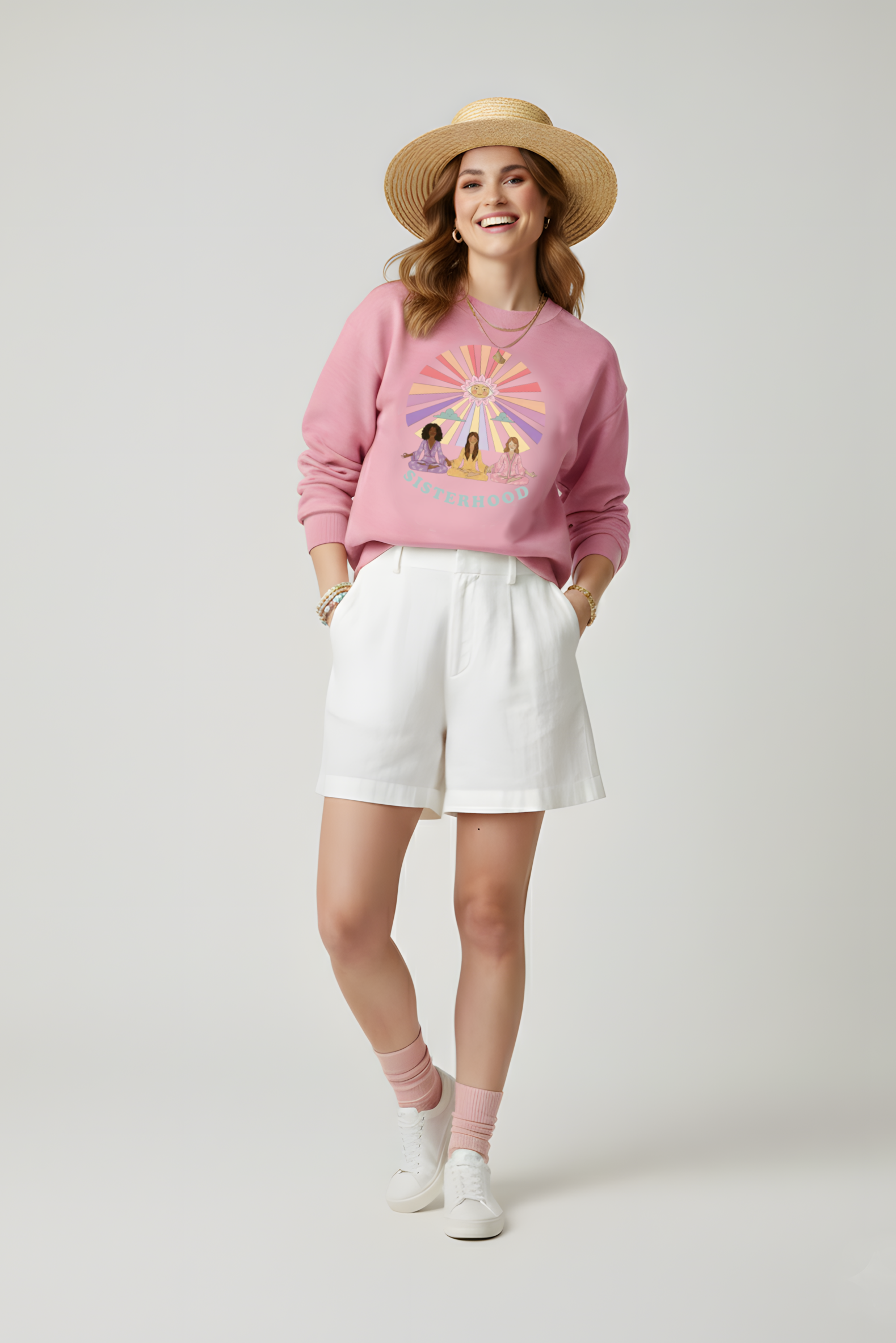SWEATSHIRT SISTERHOOD ROSE