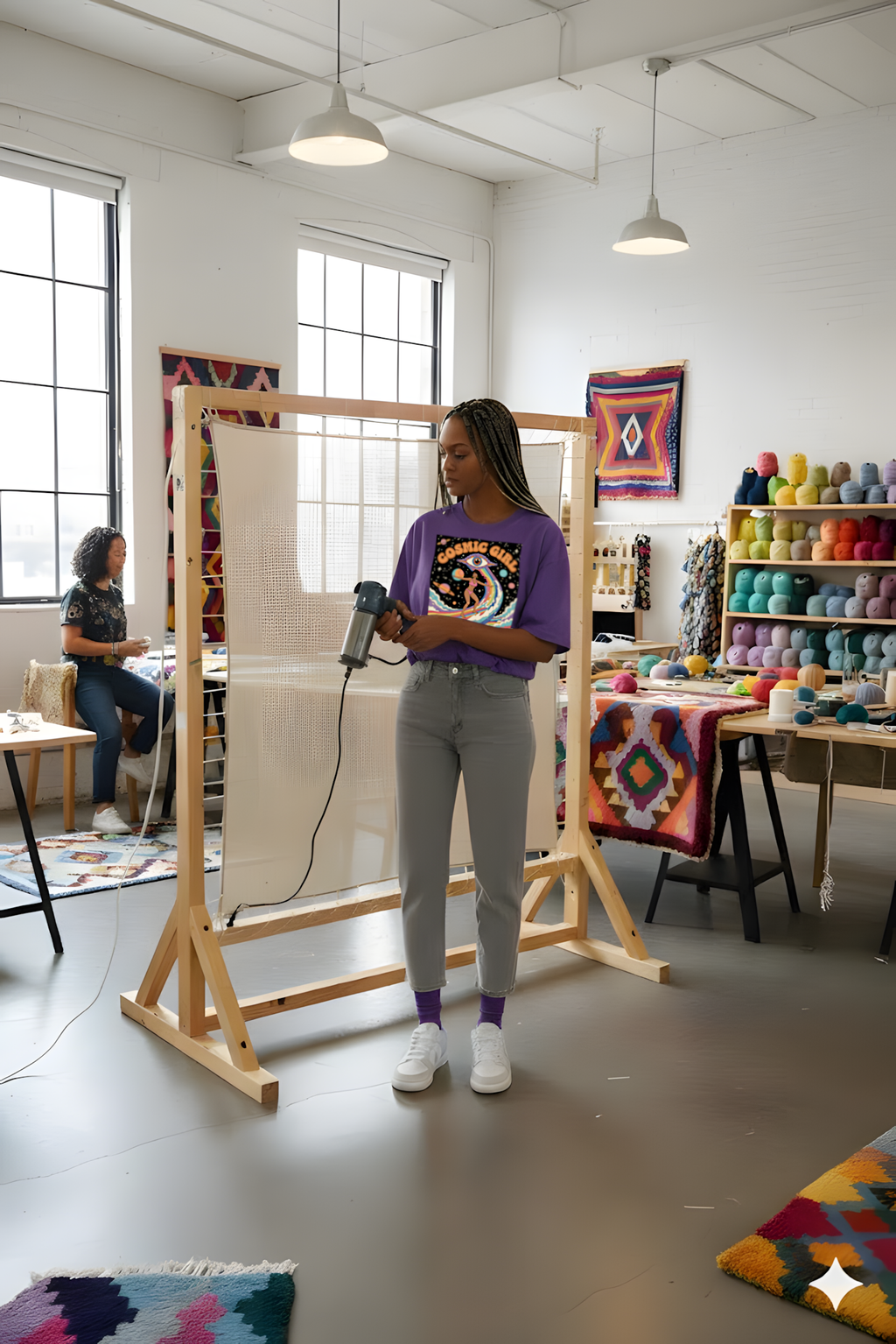 T-SHIRT COSMIC GIRL VIOLET