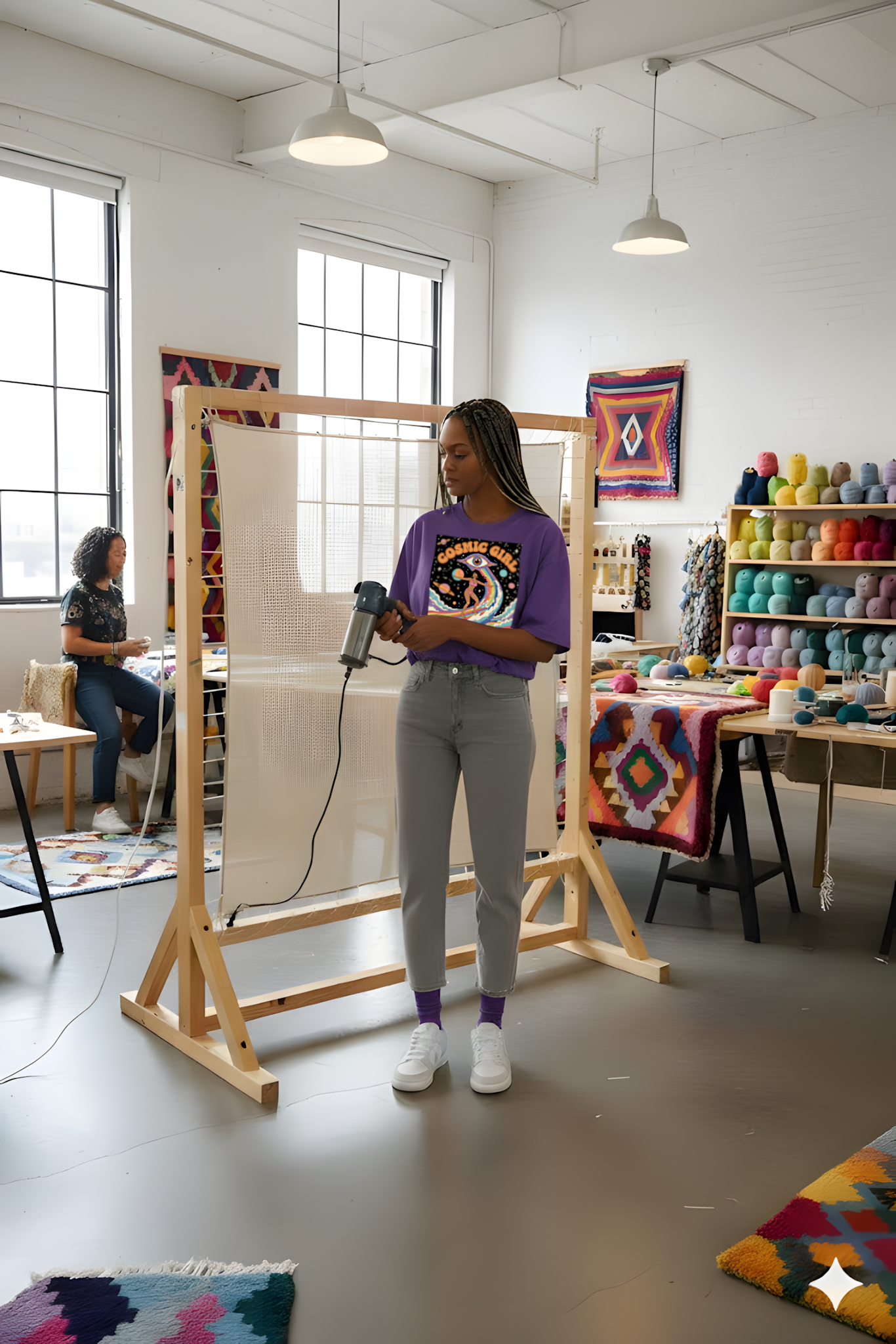 T-SHIRT COSMIC GIRL VIOLET